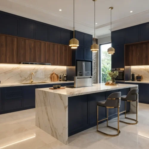 Inspirasi Warna Lux untuk Dapur Berdesain Kontemporer