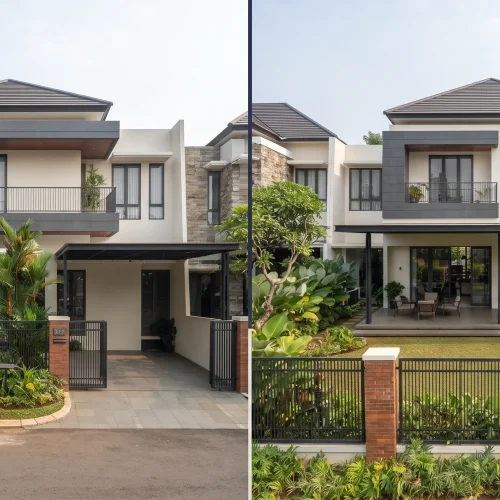 Cat Eksterior Premium Cipondoh Bergaya Kontemporer