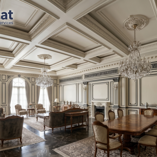 Pengecatan Detail Moulding Rumah Klasik Klender