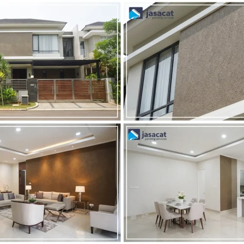 Standar Finishing dari Painter Rumah Alam Sutera
