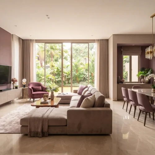 Suasana Hangat lewat Perpaduan Warna Mauve dan Taupe