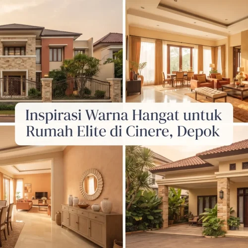 Inspirasi Warna Hangat untuk Rumah Elite di Cinere, Depok