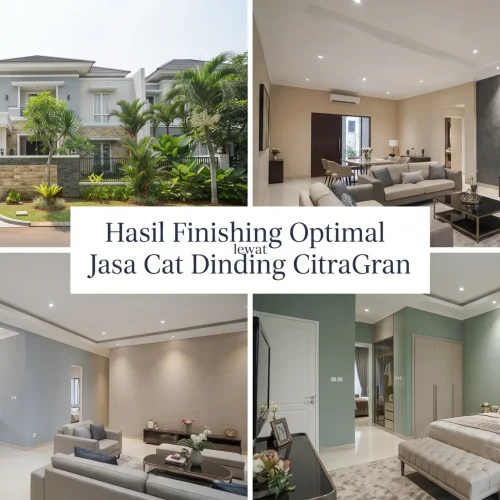Hasil Finishing Optimal lewat Jasa Cat Dinding CitraGran