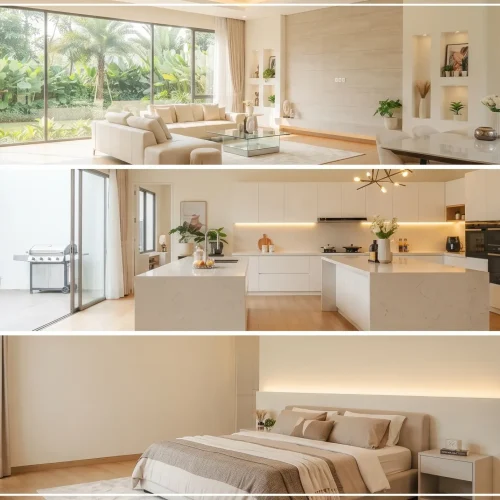 Rumah Minimalis Putih Hangat untuk Hunian Alam Sutera