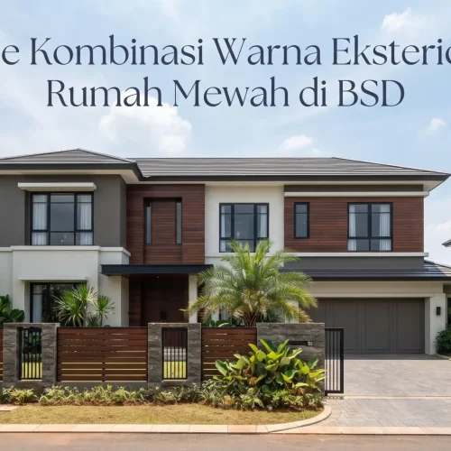 Ide Kombinasi Warna Eksterior Rumah Mewah di BSD