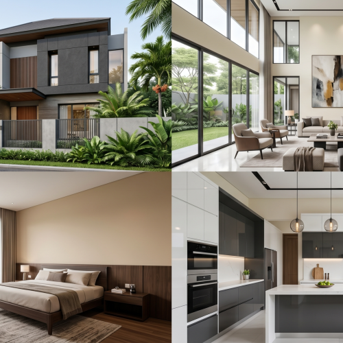 Pengecatan Elite Pantai Indah untuk Gaya Arsitektur Tropis Modern