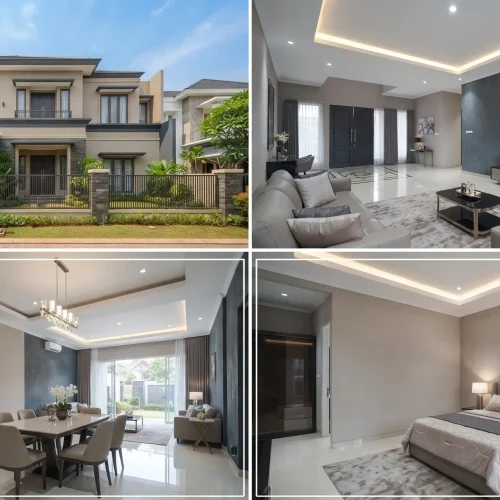 Jasa Cat Rumah Premium Kota Wisata dengan Finishing Mewah