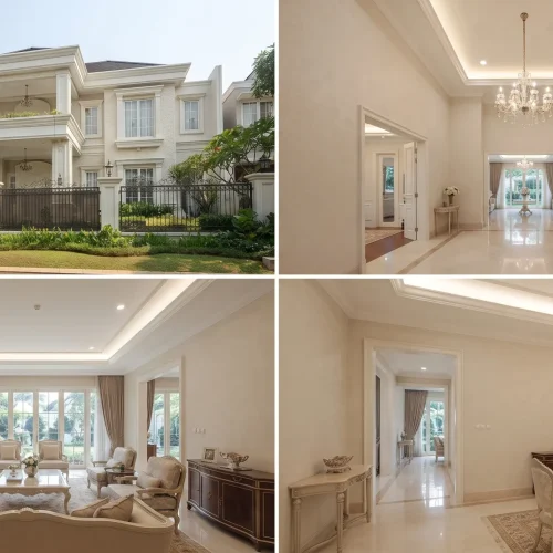 Jasa Cat Rumah Mewah Elegan dengan Detail Klasik di Menteng