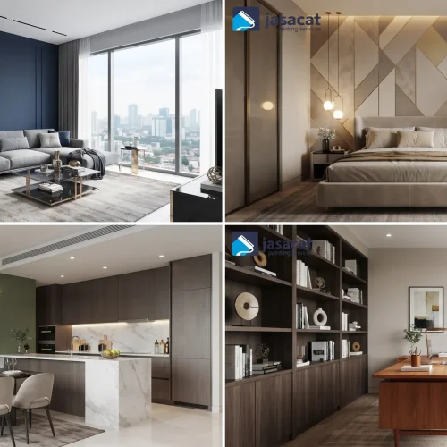 Jasa Pengecatan Dinding Apartemen Modern