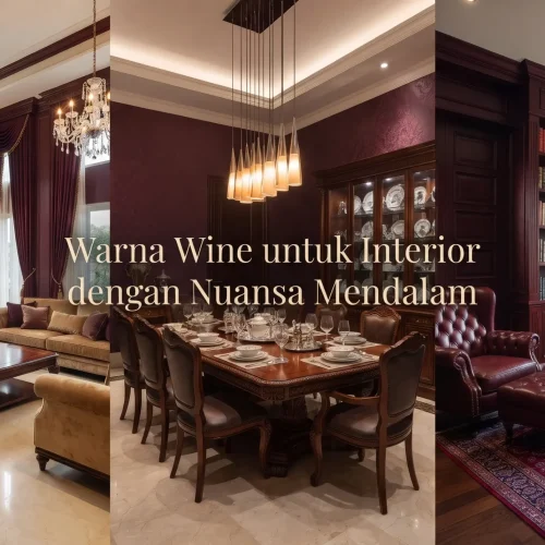 Warna Wine untuk Interior dengan Nuansa Mendalam