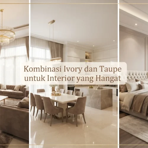 Kombinasi Ivory dan Taupe untuk Interior yang Hangat