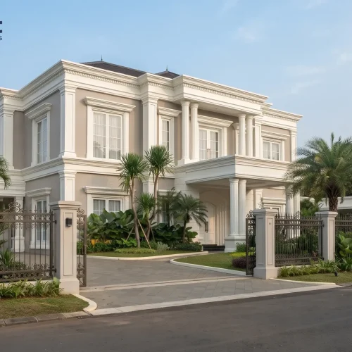 Pengecatan Eksterior Rumah Klasik di Cikini