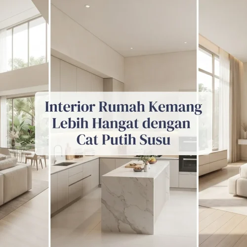 Interior Rumah Kemang Lebih Hangat dengan Cat Putih Susu