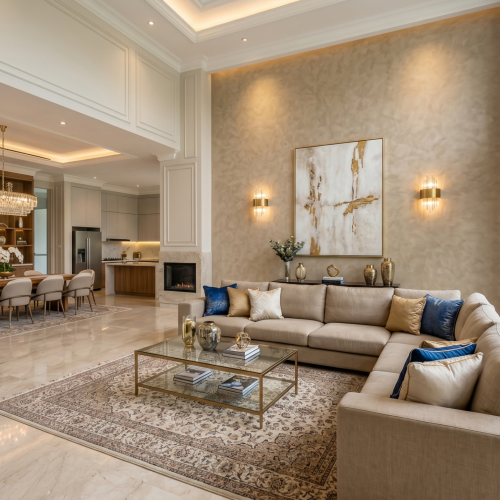 Cat stucco modern Pejaten untuk interior premium