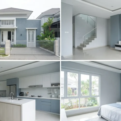 Pengecatan rumah Kota Wisata dengan nuansa eksklusif