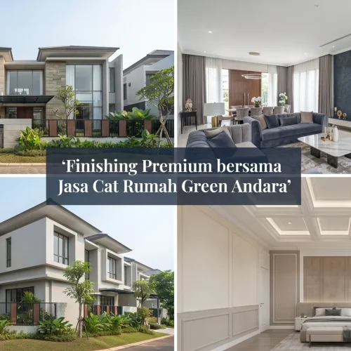 Finishing Premium bersama Jasa Cat Rumah Green Andara