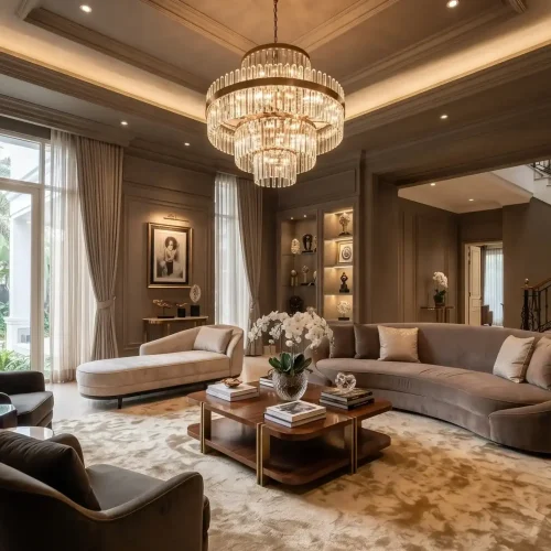 Cat Interior Gunawarman Luxury dengan Nuansa Elegan