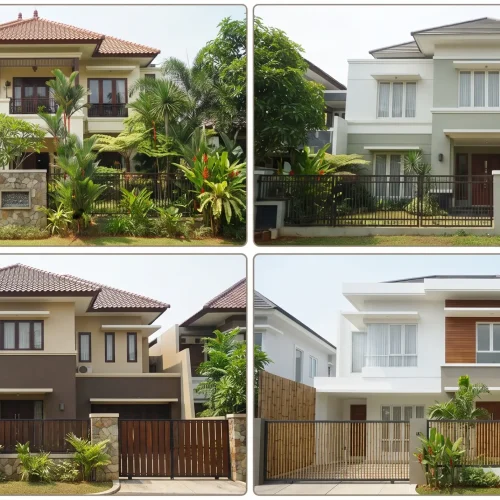 Inspirasi Warna Eksterior Villa Bernuansa Tropis