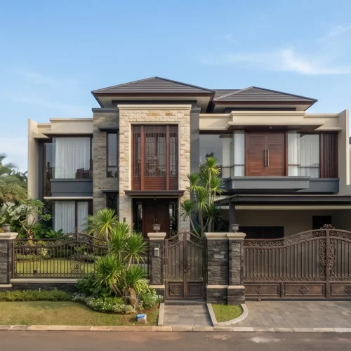 Harga Jasa Cat Exterior Rumah Mewah Terbaru