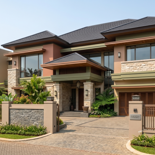 Hasil Elegan Cat Rumah Elite Bintaro Emerald