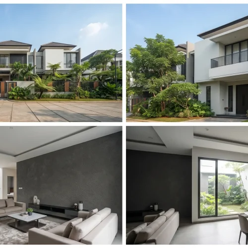 Pengecatan rumah Villa Galaxy dengan Nuansa Modern