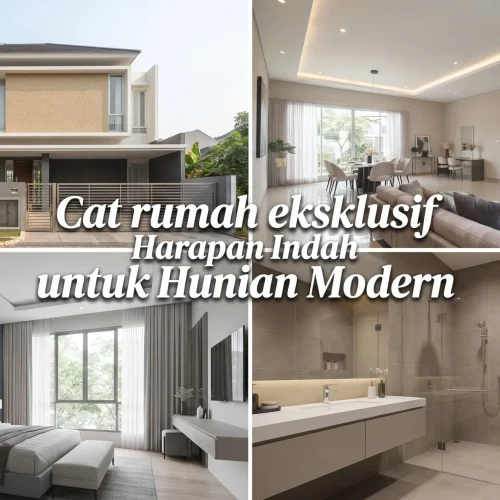 Cat rumah eksklusif Harapan Indah untuk Hunian Modern