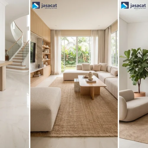 Rumah Putih Bergaya Luxury yang Timeless