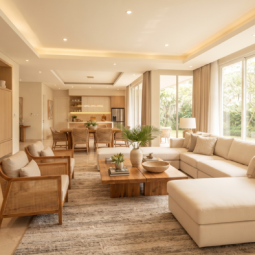 Warna Hangat Netral di Jasa Cat Interior Summarecon Bekasi