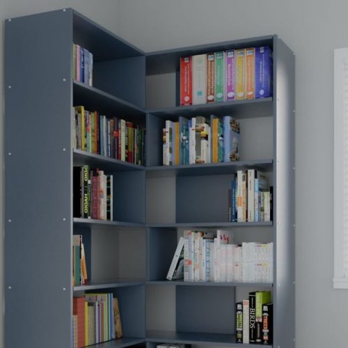 Pilihan Warna Rak Buku untuk Sudut Ruangan