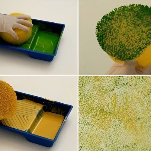 Teknik Pengecatan Sponge oleh Jasa Cat Dekoratif Profesional