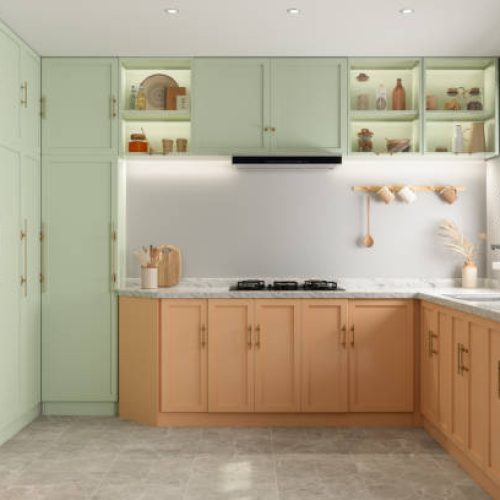Warna Kabinet Lantai Putih